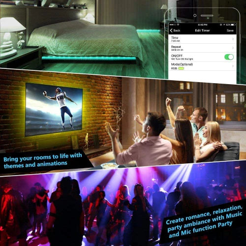 Marvelights RGB LED Strip Lights – Wi-Fi Smart App Controlled Kit