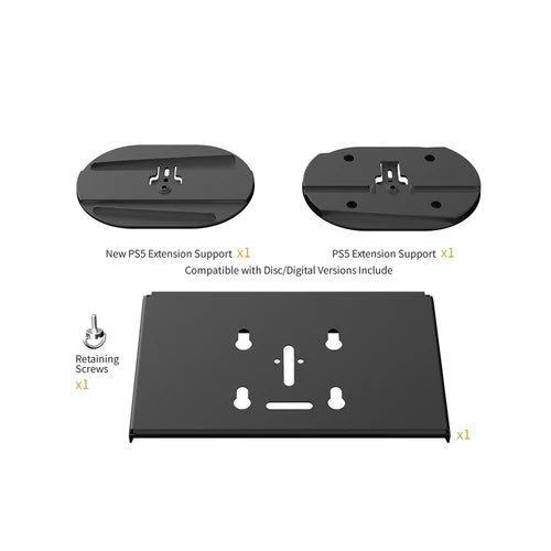 Dobe Wall Mount Bracket & Wall Stand for PS5 Slim, PS5 Fat Console & Controllers