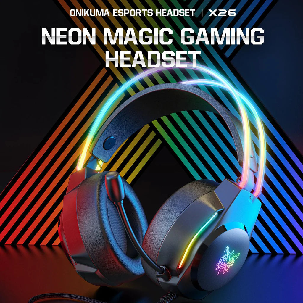 Onikuma X26 Professional RGB Gaming Headset