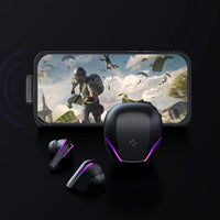 Havit TW970 Ultra-Low Latency 2-in-1 Bluetooth + 2.4GHz Dongle RGB Gaming Earbuds – PS5, Mobile, Tablet & Laptop