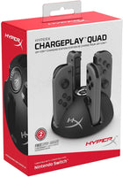 HyperX ChargePlay Quad – 4-in-1 Joy-Con Charging Station for Nintendo Switch | LED Indicators & USB Powered