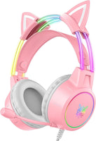 ONIKUMA X15 PRO RGB Gaming Headset | Cat Ear Design & Noise Cancelling Mic