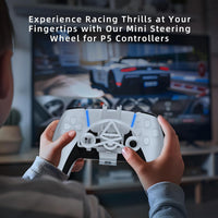 EJGAME Mini Steering Wheel for PS5 Controller – Racing Game Accessory | PS5