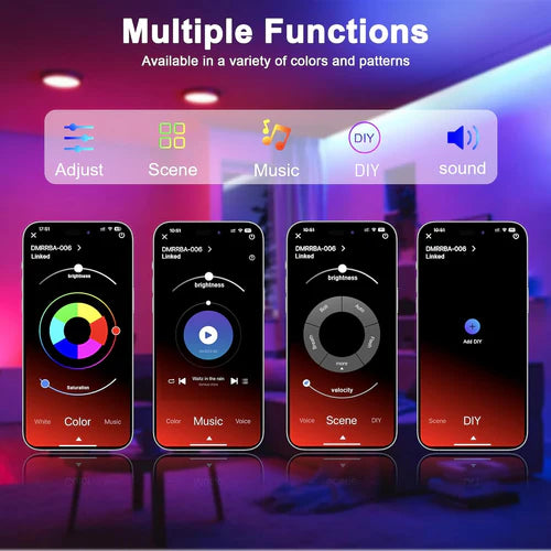 RGB Neon Rope Lights – IP67 Waterproof, Bluetooth APP Control, Flexible Silicone