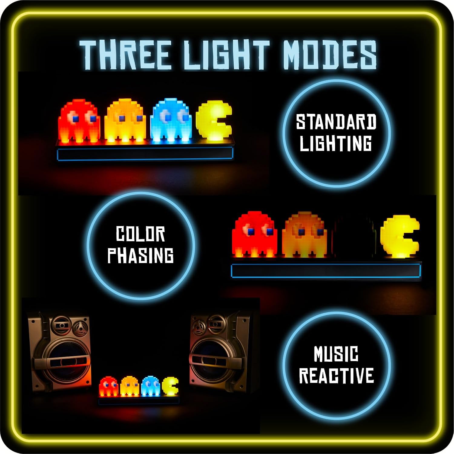 Pac-Man and Ghosts Collectible Lamp – Figure Light