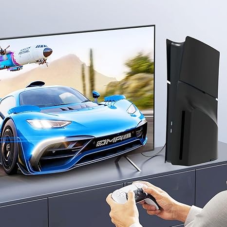 Black Console Plates – PS5 Slim Disc Edition