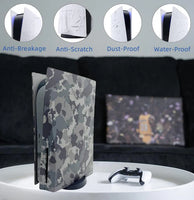 PS5 PlayStation 5 Console Plates – Gray Camouflage (For PS5 Disc Edition)