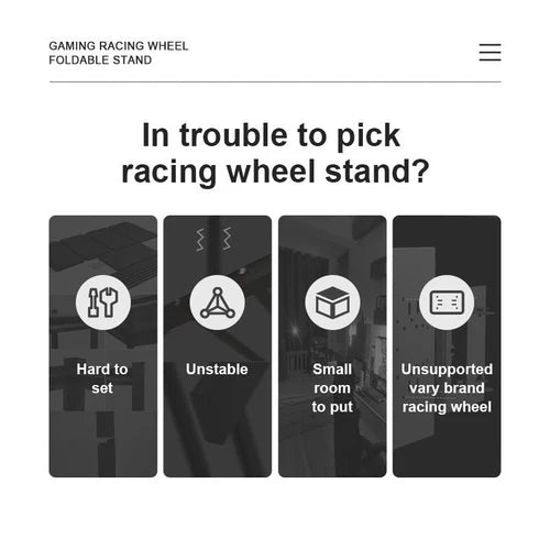 PXN A10 Foldable & Adjustable Racing Wheel Stand