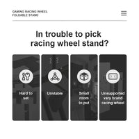 PXN A10 Foldable & Adjustable Racing Wheel Stand