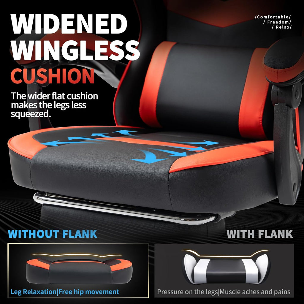 Deadskull Gaming Chair with Footrest