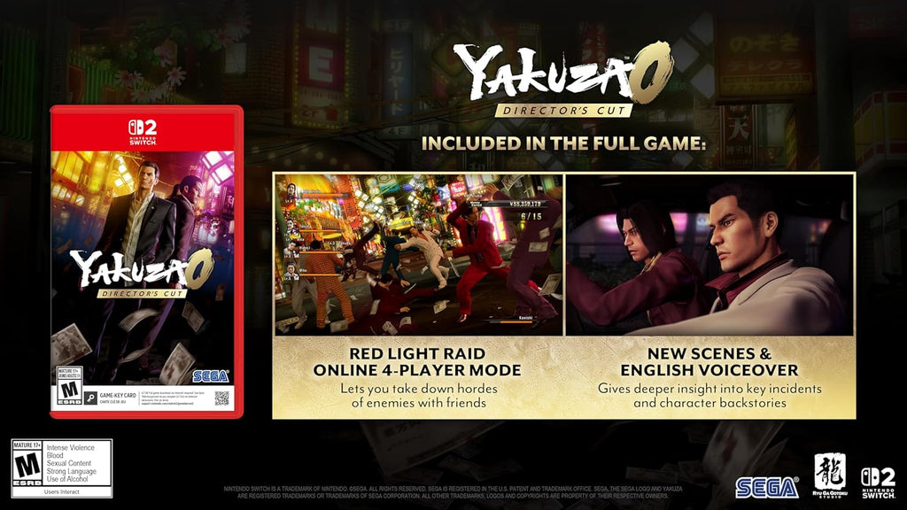 Yakuza 0: Director’s Cut – Nintendo Switch 2 (New)