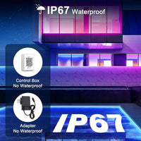 RGB Neon Rope Lights – IP67 Waterproof, Bluetooth APP Control, Flexible Silicone