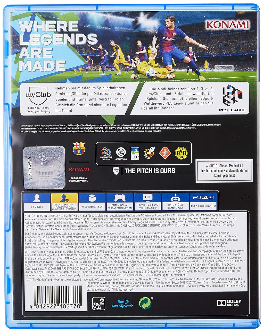 Pro Evolution Soccer 2018 - PlayStation 4 Standard Edition (Used)