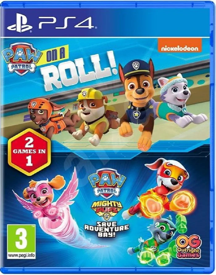 Paw Patrol: On a Roll! & Paw Patrol: Mighty Pups Save Adventure Bay – Bundle – PS4