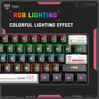 ONIKUMA G55 61 Keys RGB Wired Mechanical Gaming Keyboard – Black (Tea Axis Switch)