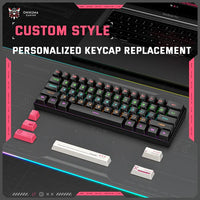ONIKUMA G55 61 Keys RGB Wired Mechanical Gaming Keyboard – Black (Tea Axis Switch)