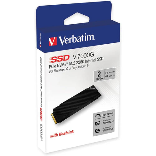 Verbatim Vi7000G NVMe M.2 Internal SSD for PS5