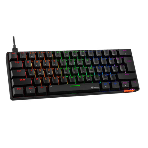 MEETION MK005 RGB Mini 61 Keys Mechanical Gaming Keyboard – Blue Switch – Black