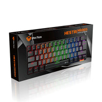 MEETION MK005 RGB Mini 61 Keys Mechanical Gaming Keyboard – Blue Switch – Black