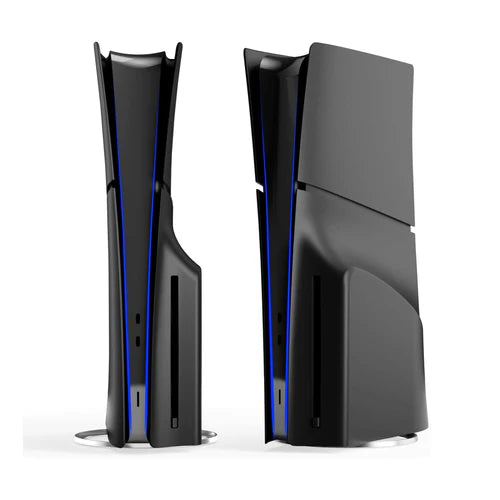 Black Console Plates – PS5 Slim Disc Edition