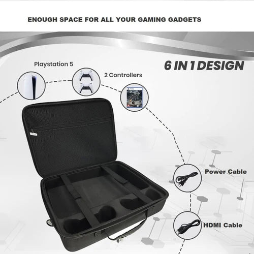 Hard Carrying Case – Travel Bag for PS5 Slim Consoles