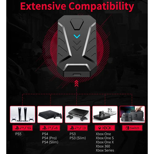 MIX Master Convertor Set – RGB Gaming Keyboard & Mouse Combo for PS3 / PS4 / PS5 / Xbox One / Xbox Series X/S / Nintendo Switch