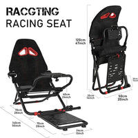 Foldable Racing Simulator Cockpit – Universal Racing Seat for All Racing Wheels
