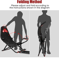 Foldable Racing Simulator Cockpit – Universal Racing Seat for All Racing Wheels