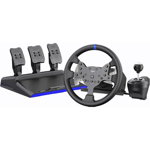 PXN V99 Gaming Steering Wheel – 3.2Nm Force Feedback, 270/900° Rotation, Hall Magnetic Pedals & 6+1 Gear Shift for PC / PS5 / PS4 / PS3 / Xbox
