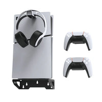 Dobe Wall Mount Bracket & Wall Stand for PS5 Slim, PS5 Fat Console & Controllers