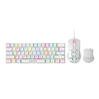 Bluetech 2 in 1 Combo 60% RGB Mechanical Gaming Keyboard & Mouse – White