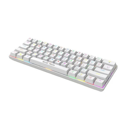 Bluetech 2 in 1 Combo 60% RGB Mechanical Gaming Keyboard & Mouse – White