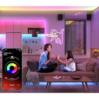 RGB Neon Rope Lights – IP67 Waterproof, Bluetooth APP Control, Flexible Silicone