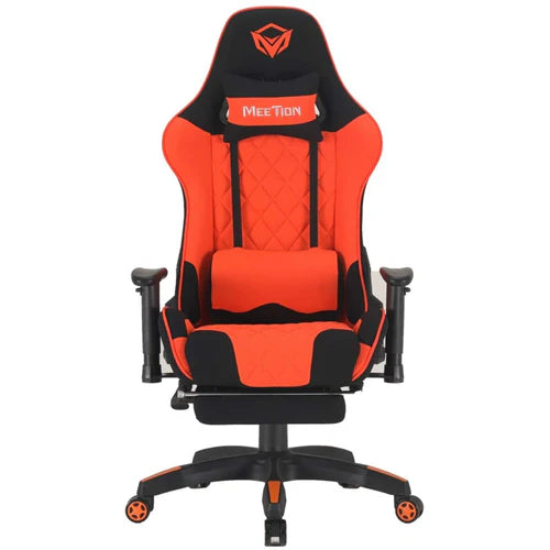 MeeTion CHR25 Gaming E-Sport Chair with Footrest – Black & Orange