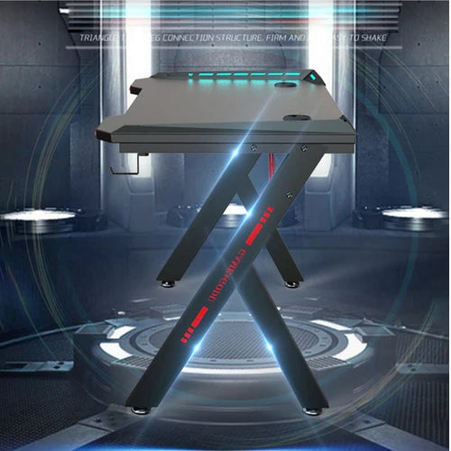 R5 RGB Gaming Desk with LED Lights, Headset Holder & Cup Holder – 120cm
