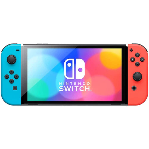 Nintendo Switch OLED – Neon Red & Neon Blue Joy-Con | Gaming Console