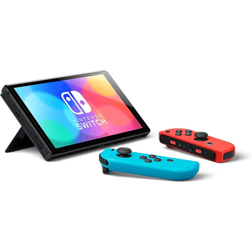 Nintendo Switch OLED – Neon Red & Neon Blue Joy-Con | Gaming Console