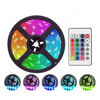 Multiple Color 5m RGB LED Strip Lights – Remote Control