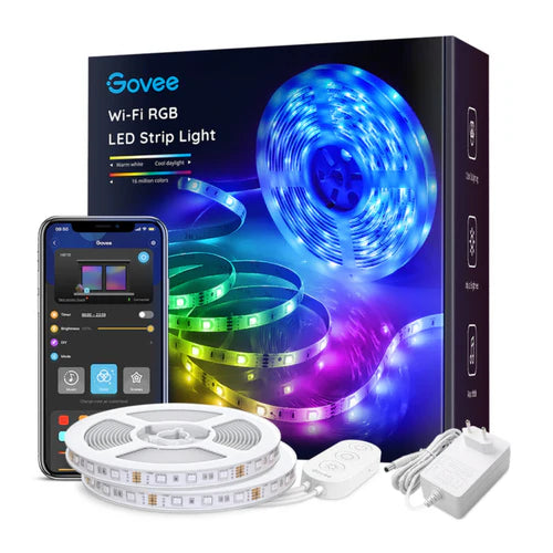 Govee RGB Smart Wi-Fi + Bluetooth LED Strip Lights (10m) – Energy Class A