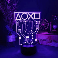 Gaming Room Desk Setup Lighting Decor 3D Visual LED Night Lamp - 7 Color Change