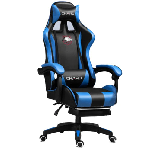 Manthon Chaho YT-055 Gaming Chair with Footrest – Blue