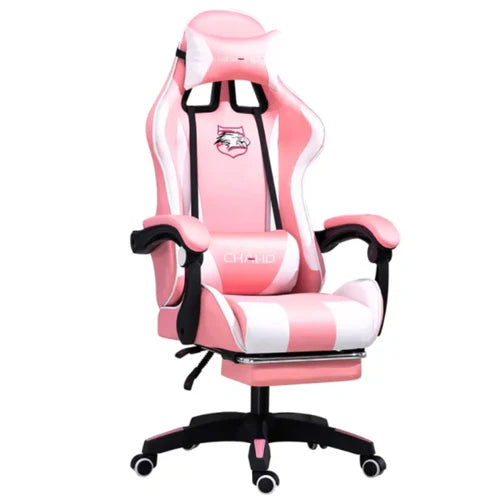 Chaho YT-055 Gaming Chair with Footrest – Pink