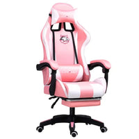 Chaho YT-055 Gaming Chair with Footrest – Pink