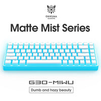 Onikuma G30 84-Key RGB Mechanical Keyboard (White) (Red Axis Switch, Cyan Axis Switch)