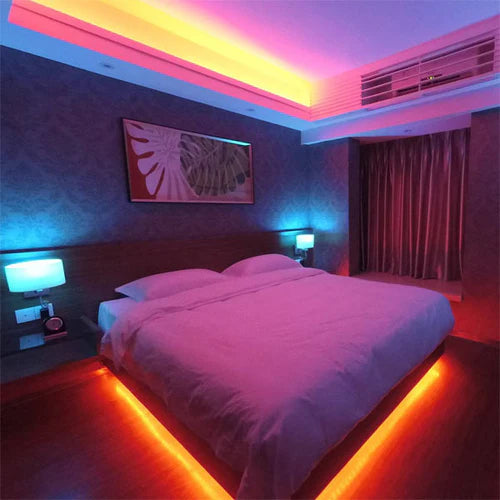 Multiple Color 5m RGB LED Strip Lights – Remote Control