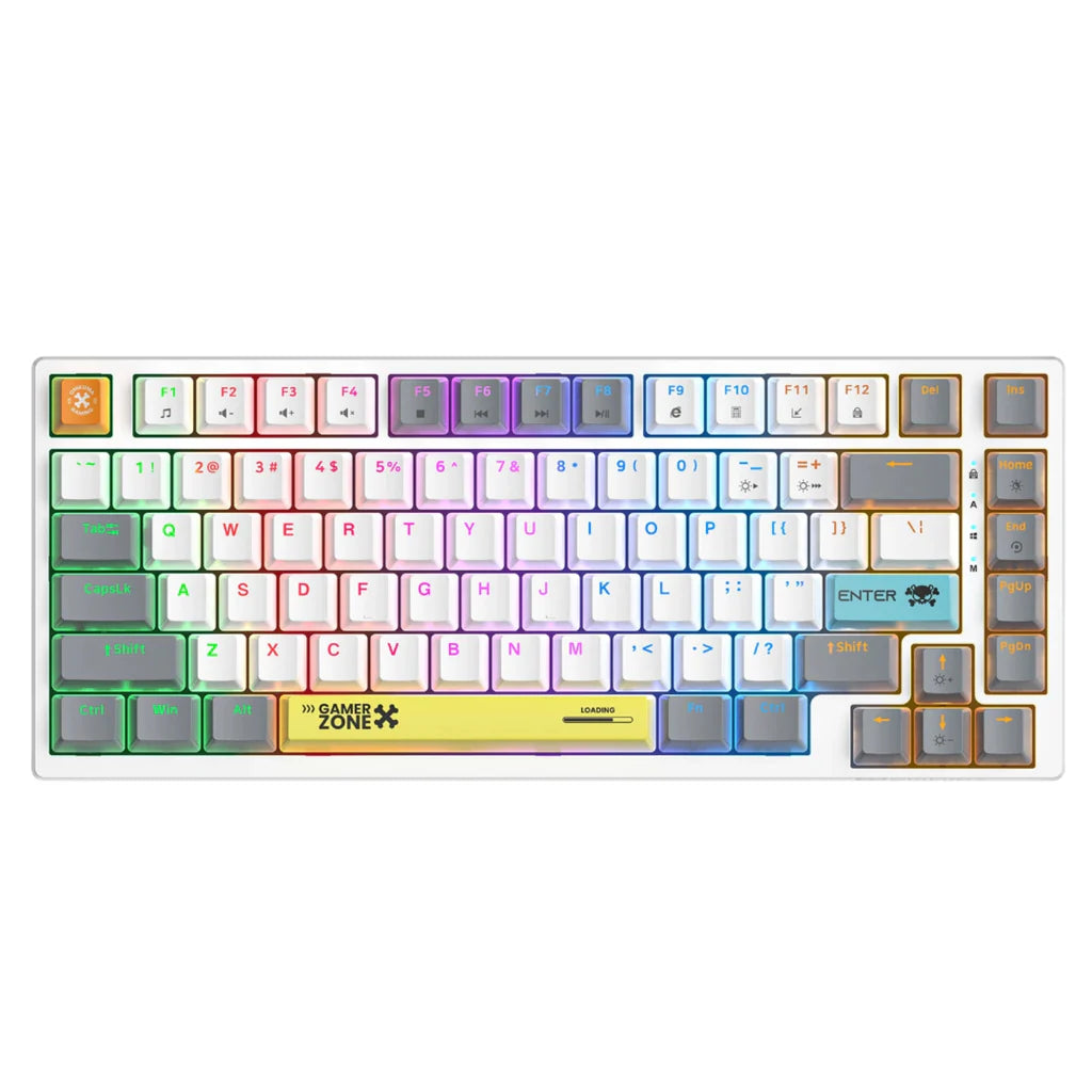 Onikuma G58 White Mechanical Gaming Keyboard – 82 Keys RGB