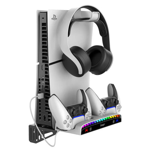 IPEGA Wall Mount Charging Dock with RGB Light for PS5 & PS5 Slim – PG-P5S011