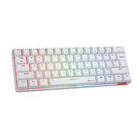 MeeTion MK005BT Dual-Mode 60% Gaming Mechanical Keyboard – White