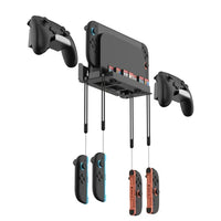 DOBE TNS-31113 – Wall Mount Bracket for Nintendo Switch & Switch OLED | Controller Hanger with Game Card Storage