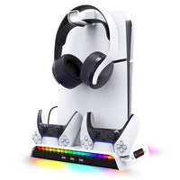 Ipega RGB Vertical Stand with Cooling Fan & Controller Charger for PS5 Slim & PS5 Pro – PG-P5S006